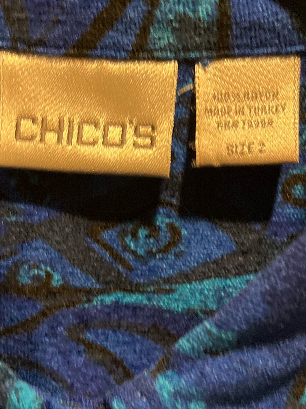 116. WOMENS CHICO’S 2/L DETAIL JACKET - Picture 2 of 5